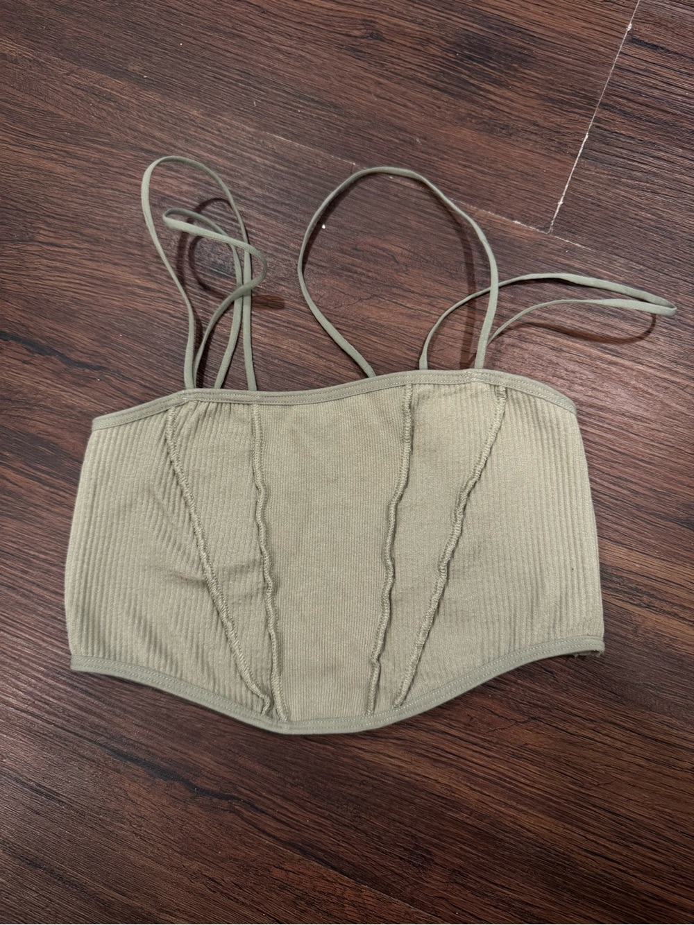 Urban Outfitters Green Crop Top